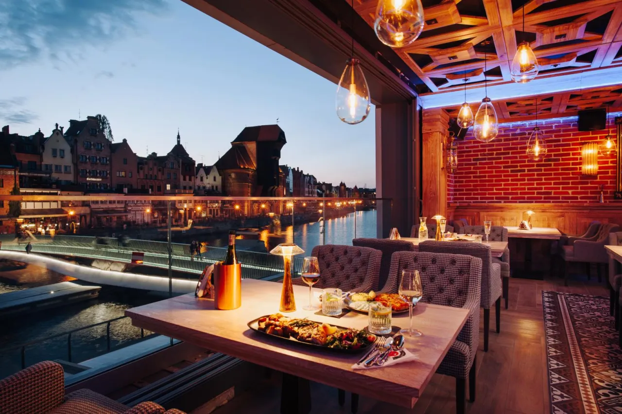 Gdańsk Stare Miasto restauracje nad Motławą