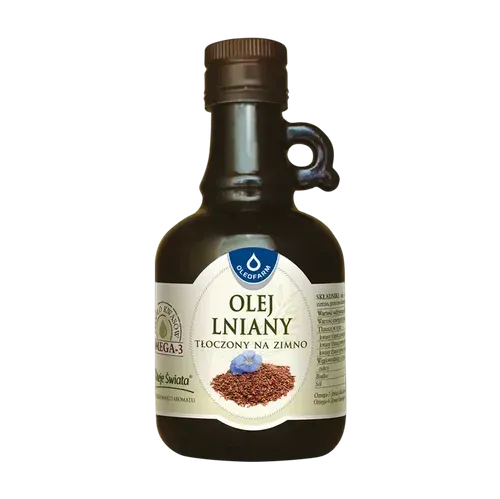 zdrowe tłuszcze olej lniany oliwa z oliwek