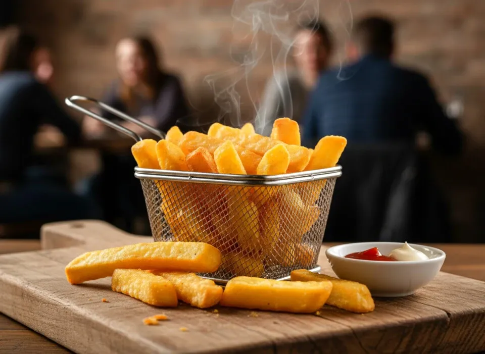 blanszowanie ziemniak&oacute;w na frytki krok po kroku