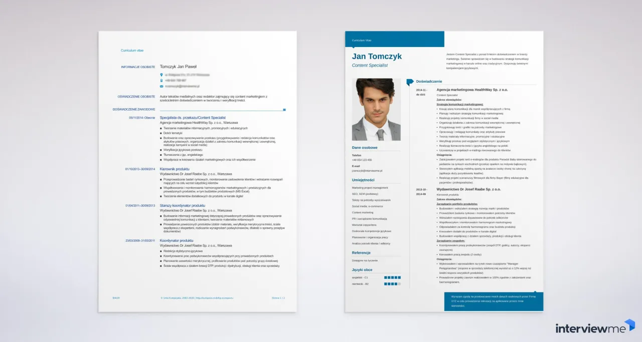 Darmowe szablony CV Word