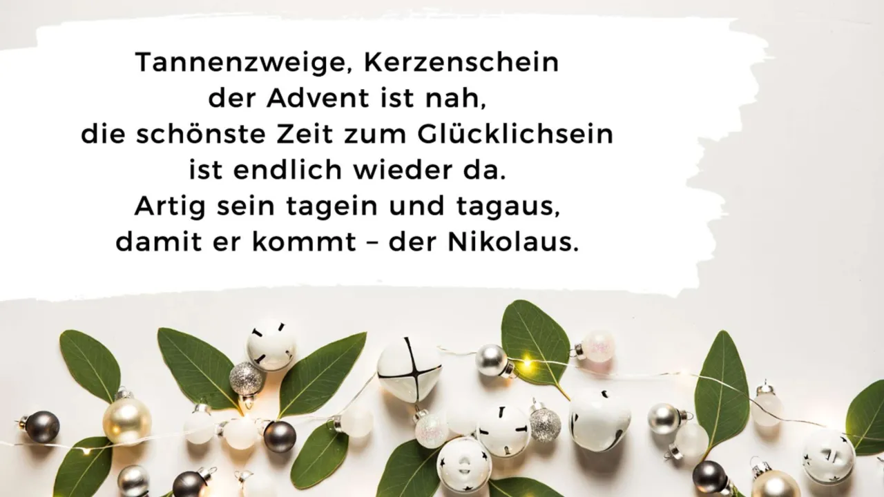Moderne kurze Weihnachtsgedichte f&uuml;r Social Media