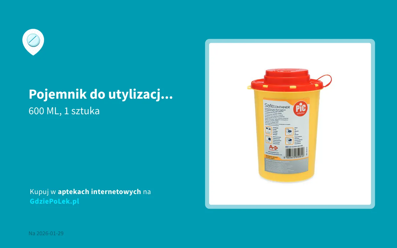Specjalny pojemnik na igły apteka
