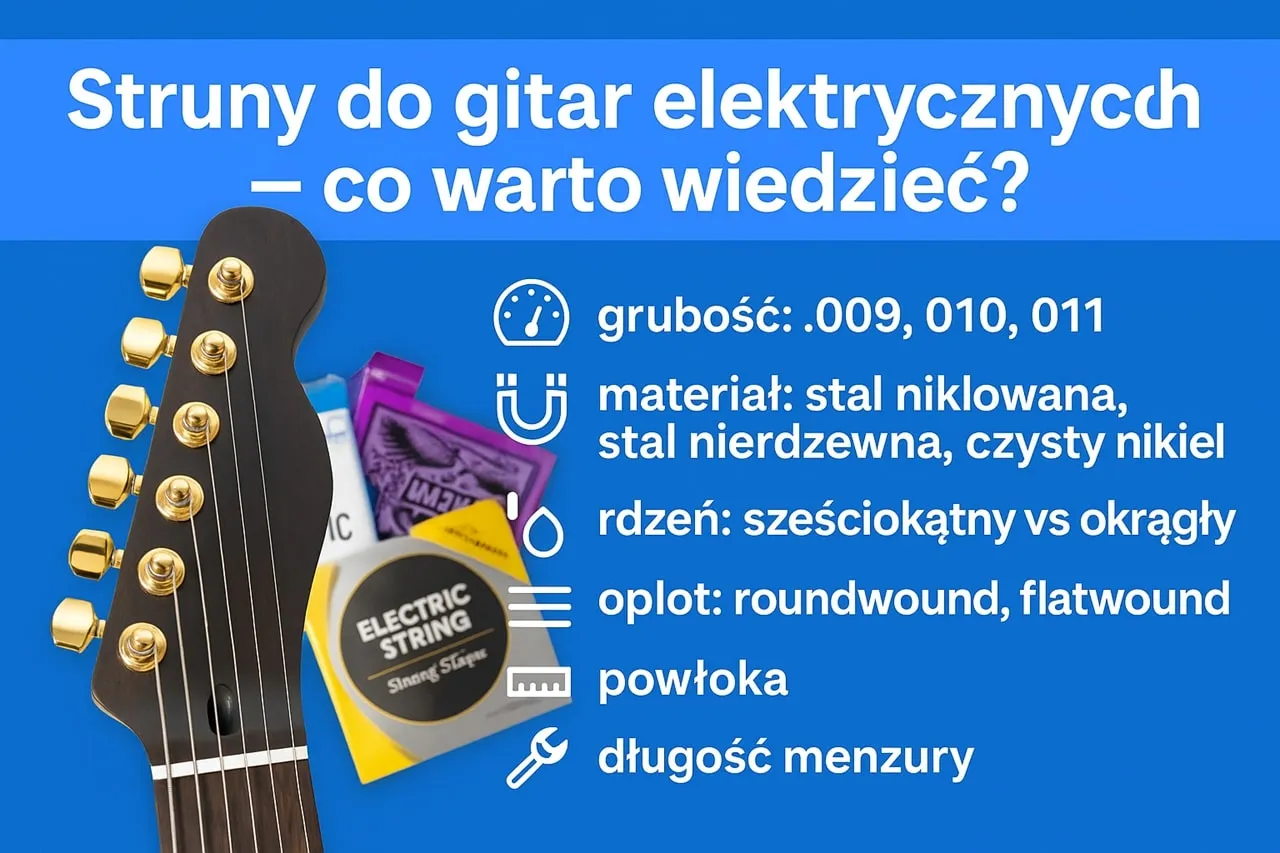 różne grubości strun do gitary elektrycznej porównanie