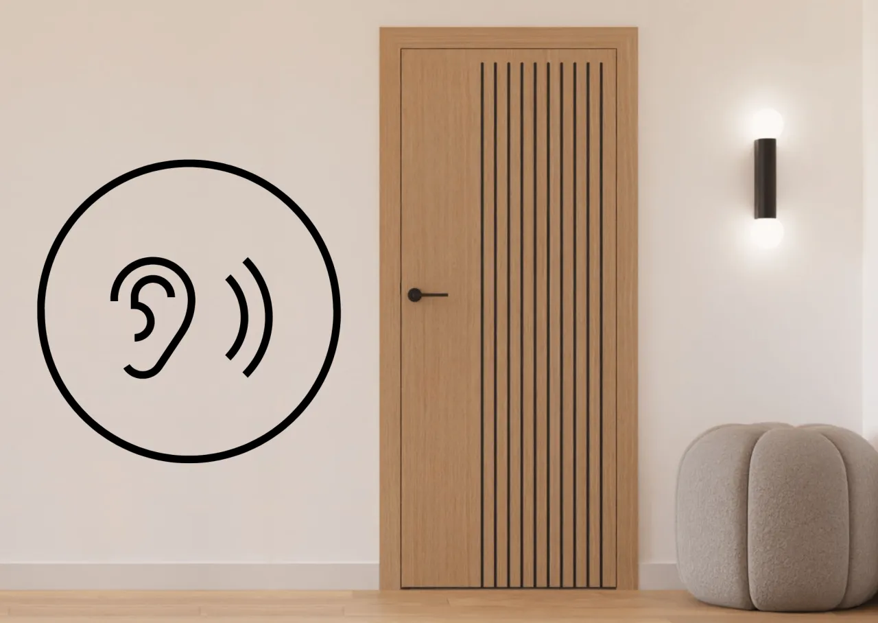 drzwi wewnętrzne izolacja akustyczna przekr&oacute;j