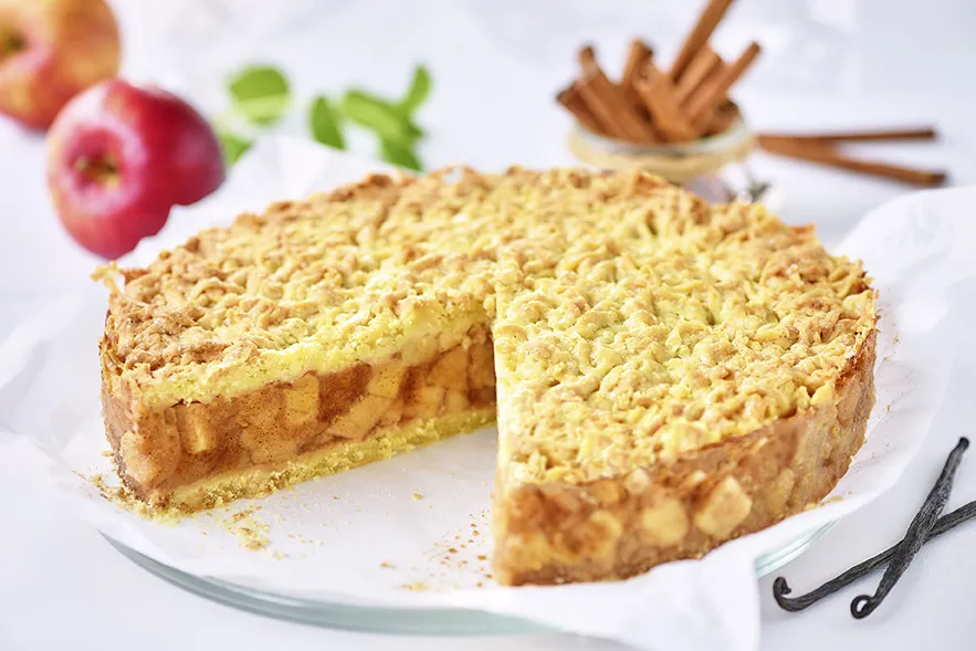 szarlotka na kruchym cieście