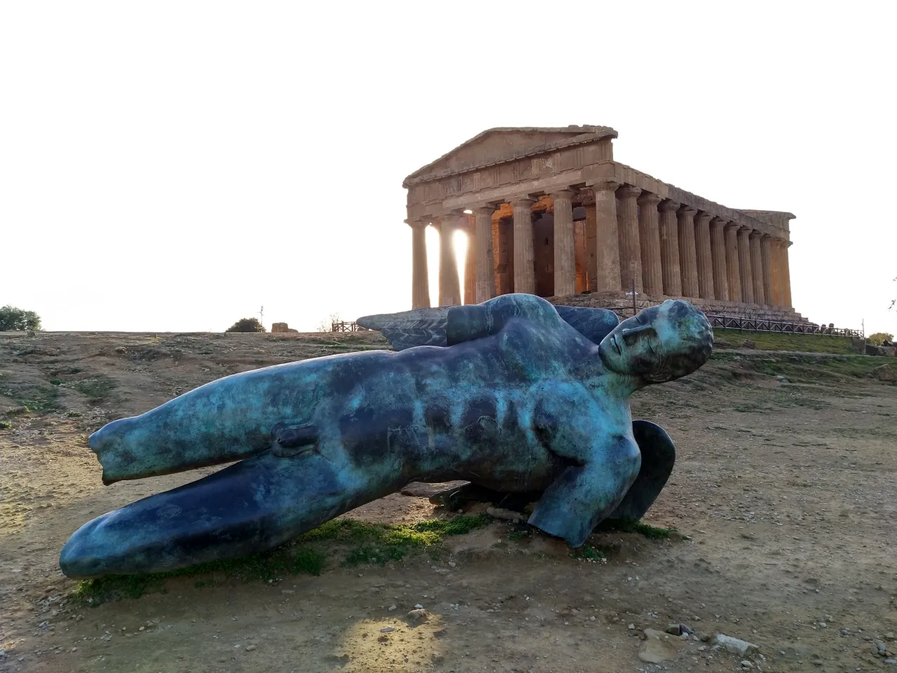 Upadły Ikar Igor Mitoraj Dolina Świątyń