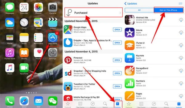 Jak przywr&oacute;cić odinstalowaną aplikację iPhone App Store kupione