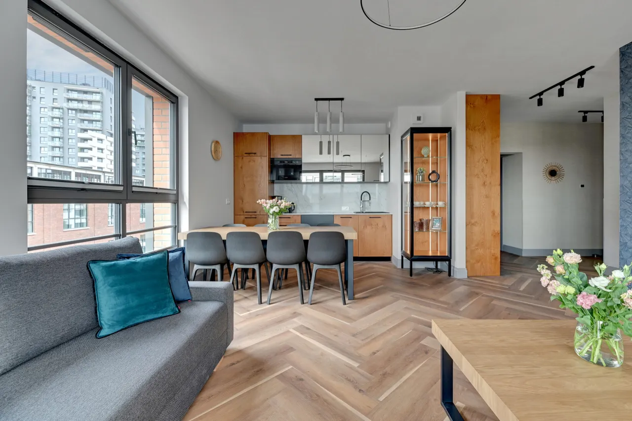 Przygotowany apartament na wynajem kr&oacute;tkoterminowy wnętrze