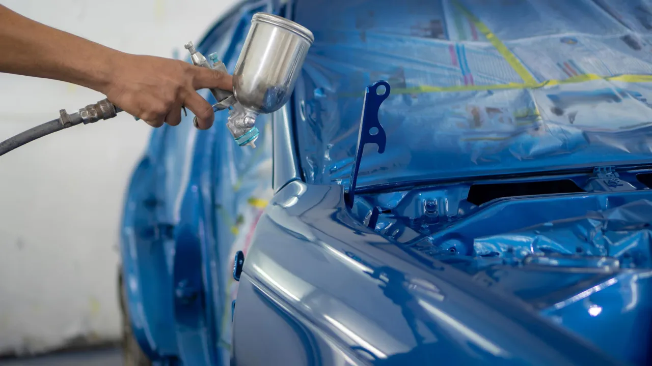 spot repair na samochodzie przed i po