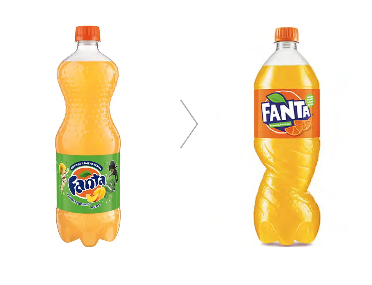 Fanta What The Fanta butelki kolory