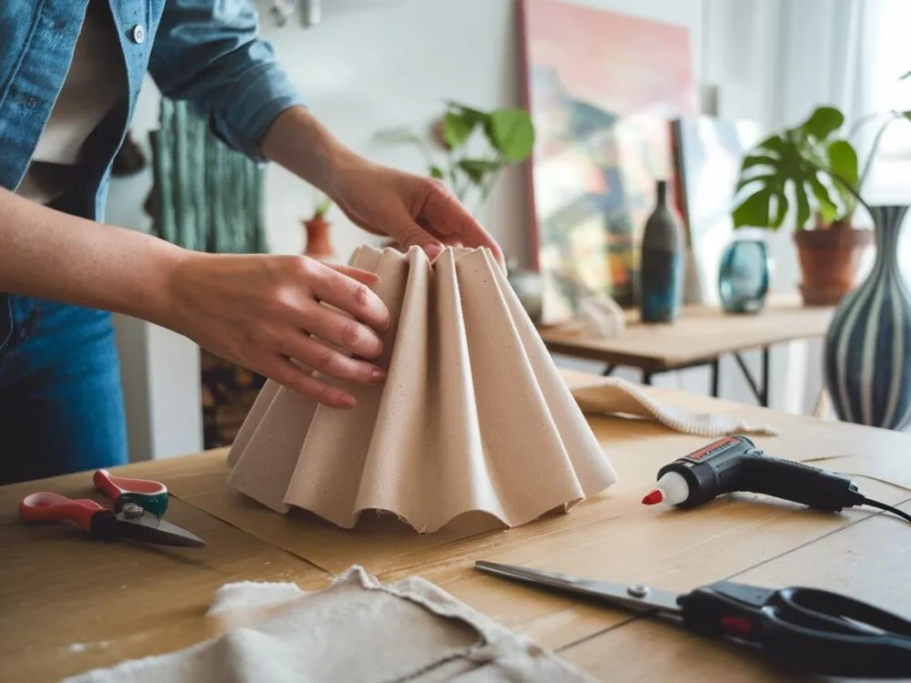 jak zrobić szablon na abażur cylindryczny