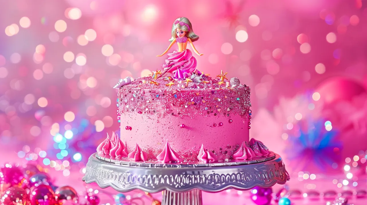 Zdjęcie Opłatek Barbie na tort: Jak udekorować ciasto dla małej fanki?