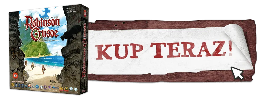 Robinson Crusoe buduje schronienie na wyspie