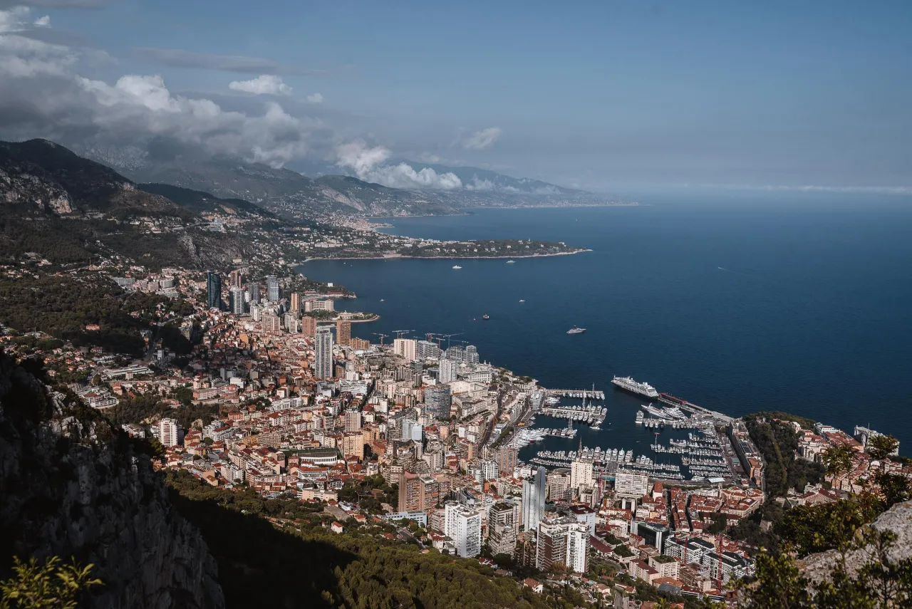 Monako widoki z g&oacute;ry