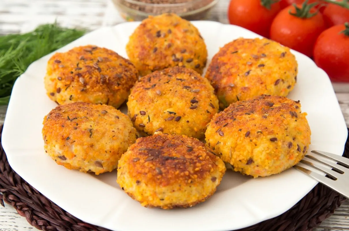 Wegańskie kotlety z siemieniem lnianym