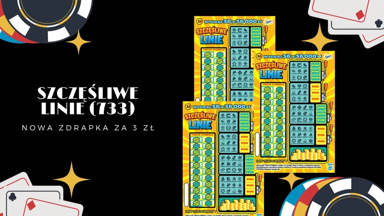 Szczęśliwe Linie zdrapka jak grać? Zobacz, jak zdrapać i wygrać! Nowa zdrapka za 3 zł.