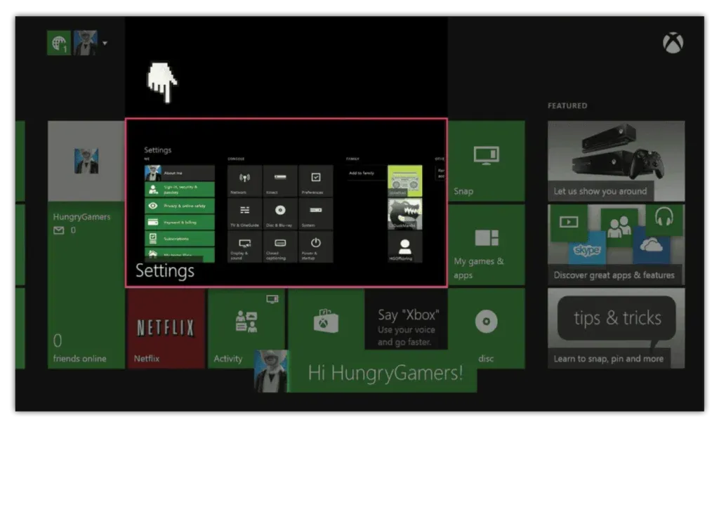 Ustawienia Xbox Funkcje zdalne