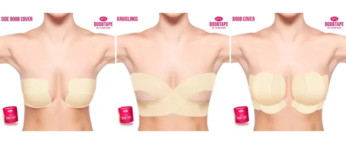 Taping biustu schemat