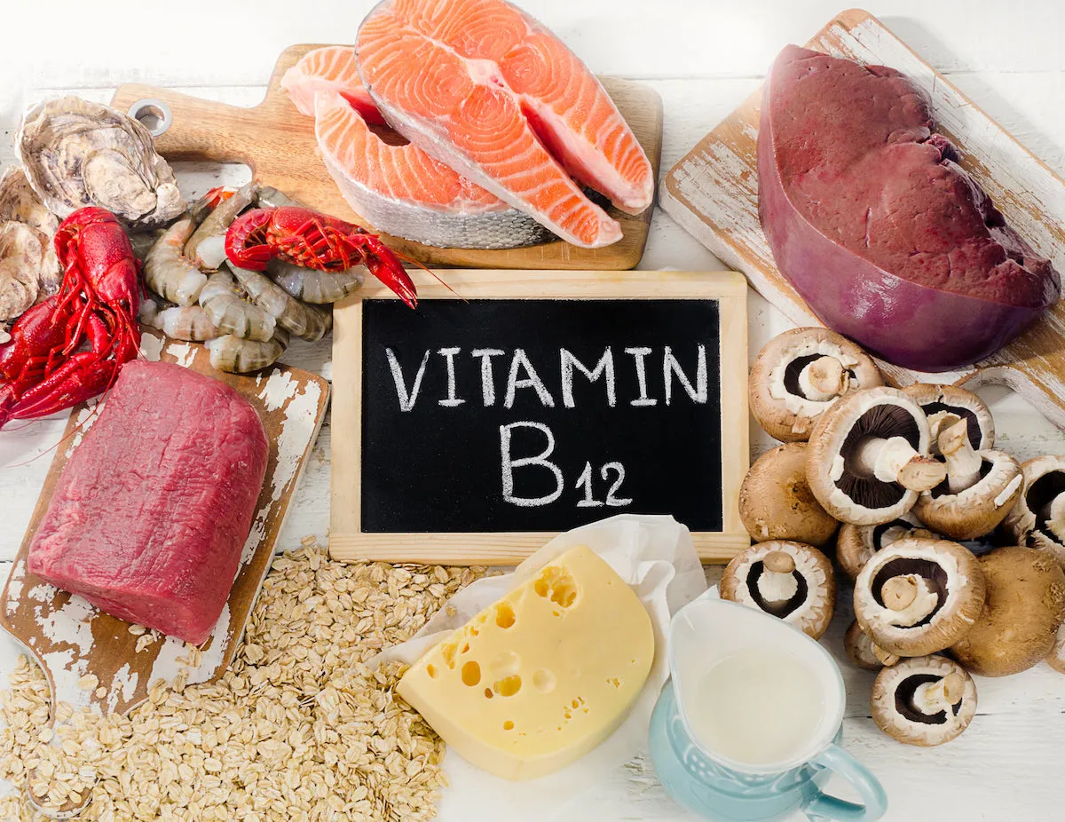 Vitamin B12 Quellen und gesunde Ern&auml;hrung