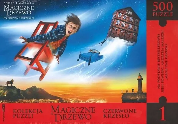 Czerwone krzesło Magiczne Drzewo ilustracja