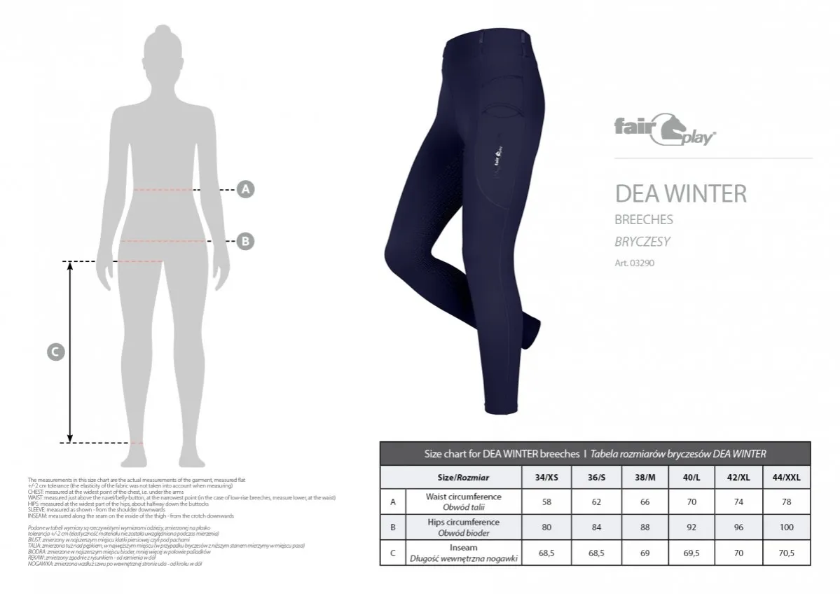 Legginsy jeździeckie zimowe detale