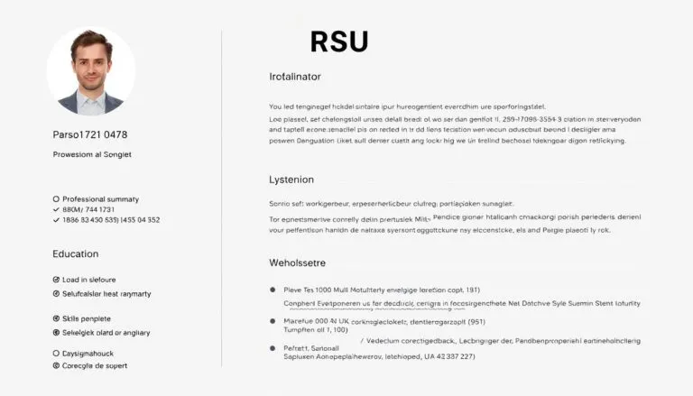 przykładowe CV struktura sekcje