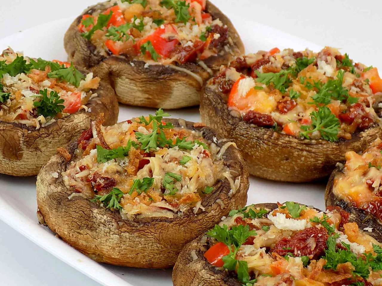 świeże pieczarki mozzarella czosnek zioła do grilla