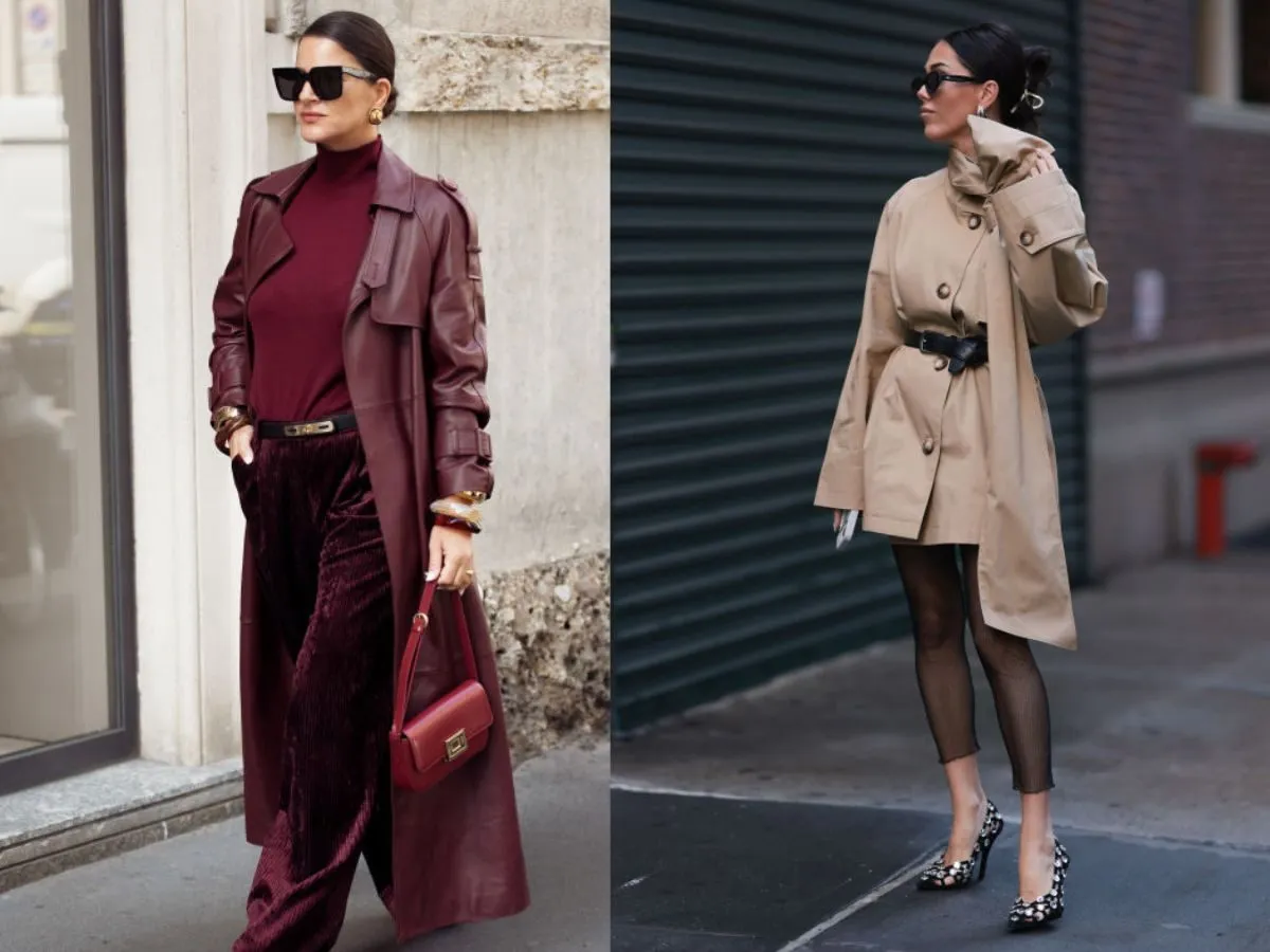 Modne jesienne stylizacje z płaszczem