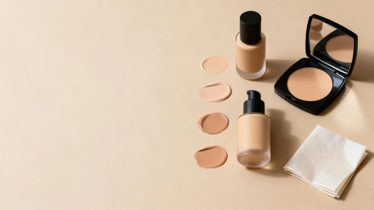 Składniki pudr&oacute;w matujących infografika