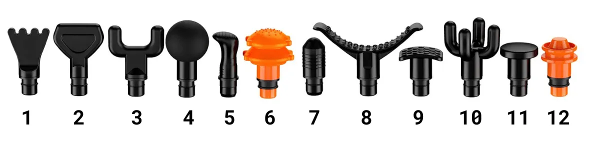 Por&oacute;wnanie specjalistycznych końc&oacute;wek do pistoletu do masażu