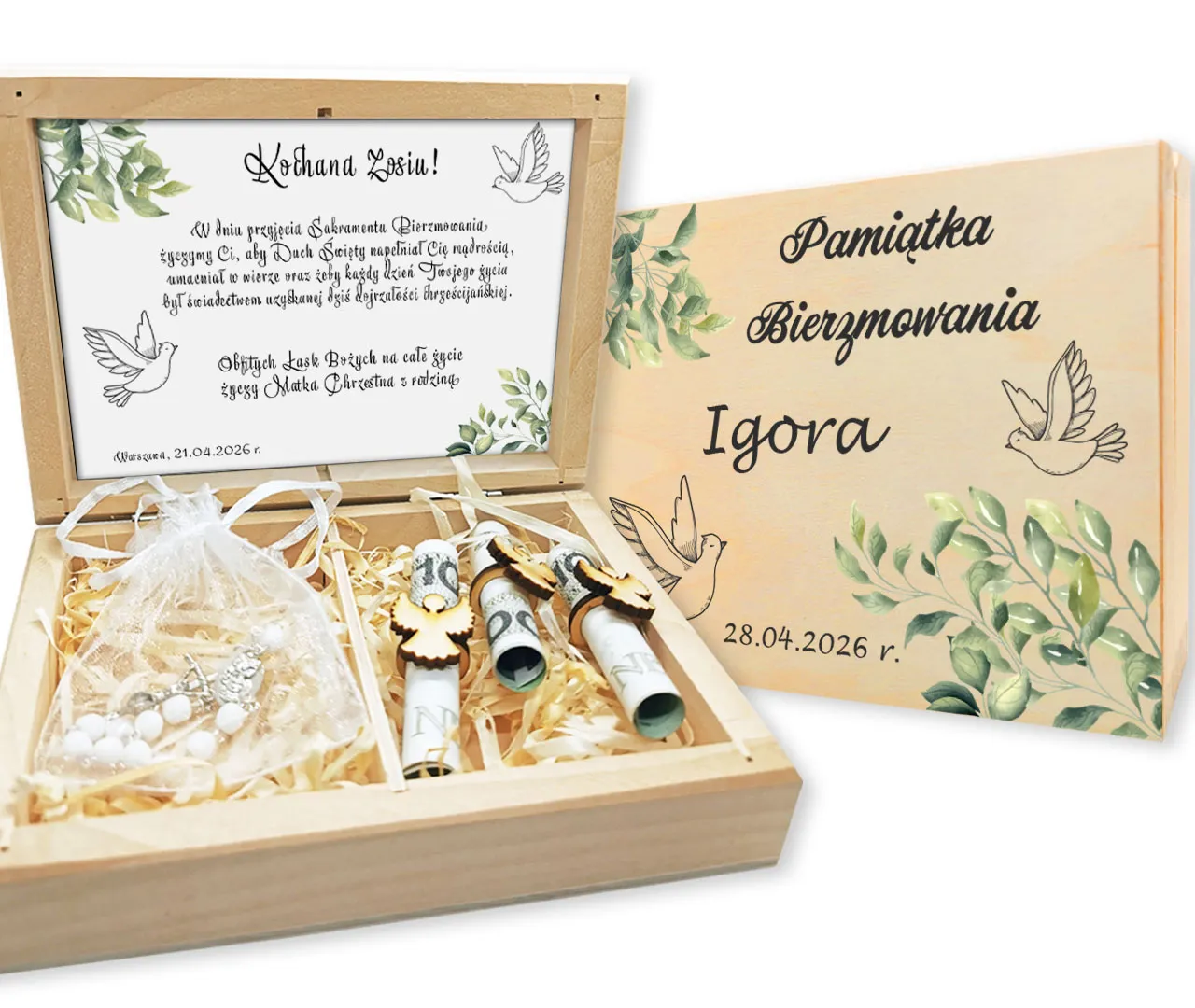 Prezent na bierzmowanie dla chłopca i dziewczynki