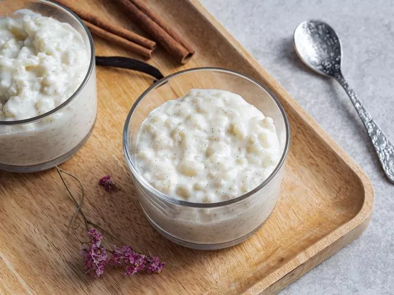 kremowy ryż na mleku