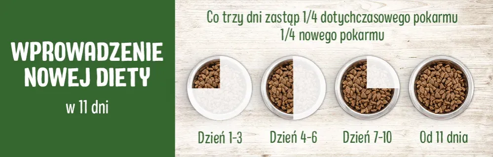 stopniowa zmiana karmy dla szczeniaka