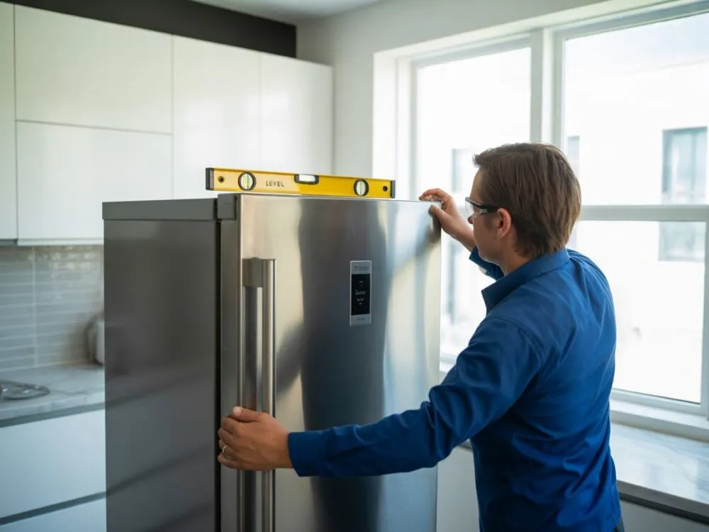 Błędy podczas poziomowania lodówki