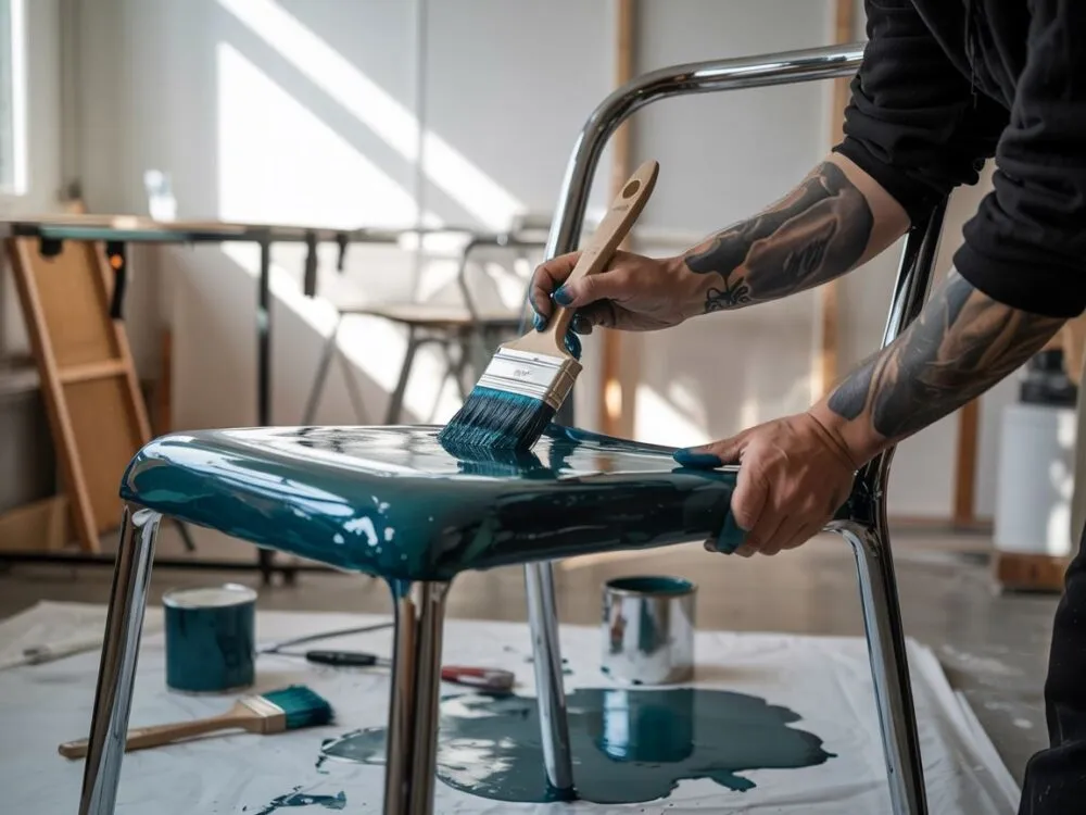 Etapy przygotowania krzesła do malowania