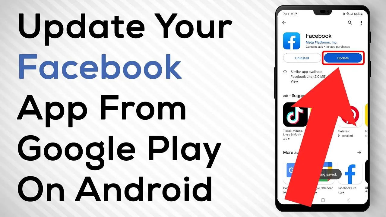 Aktualizacja Facebook Android Google Play