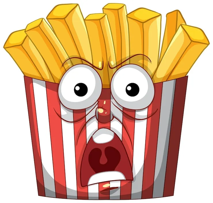 zabawne obrazki podjadanie frytek