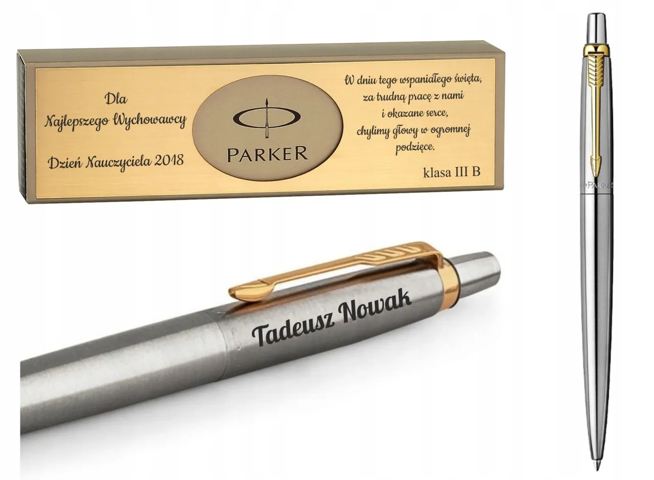 grawerowane pi&oacute;ro dla nauczyciela