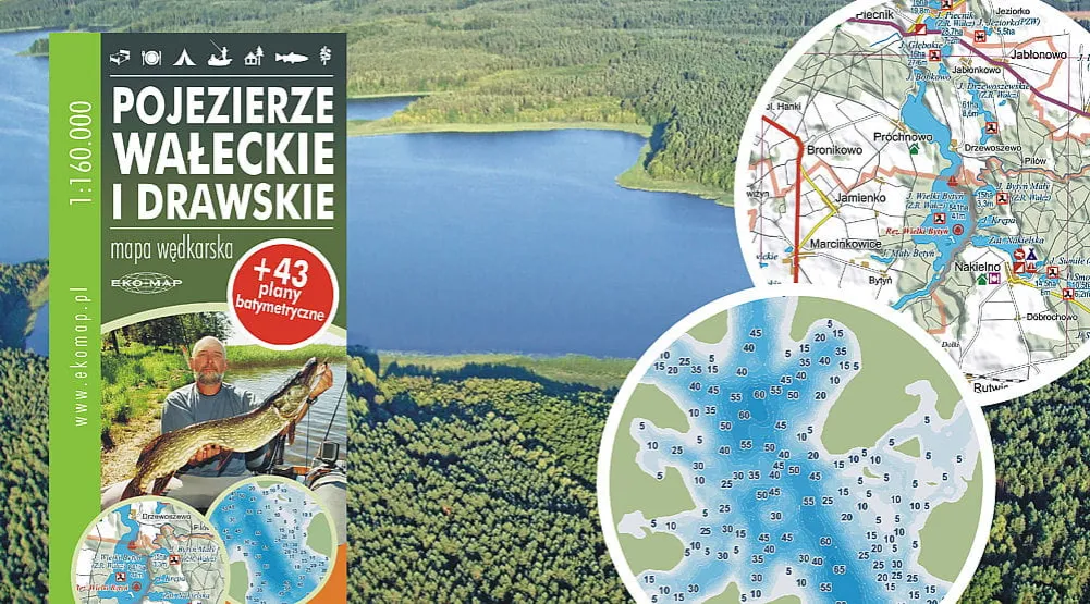 Mapa Polski agroturystyka wędkarska jeziora