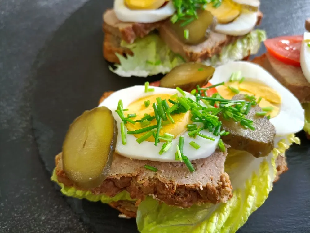 kanapka z pasztetem składniki