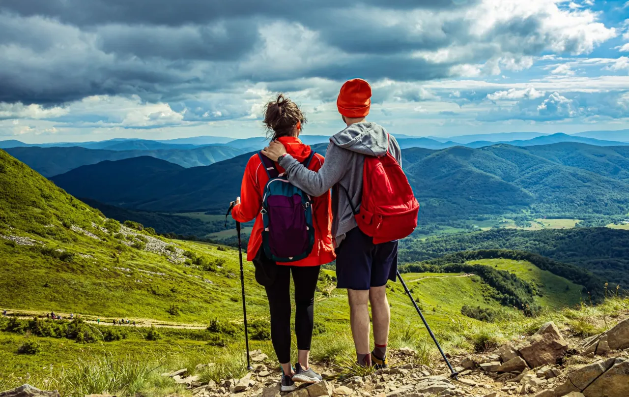 romantyczne góry Polska para