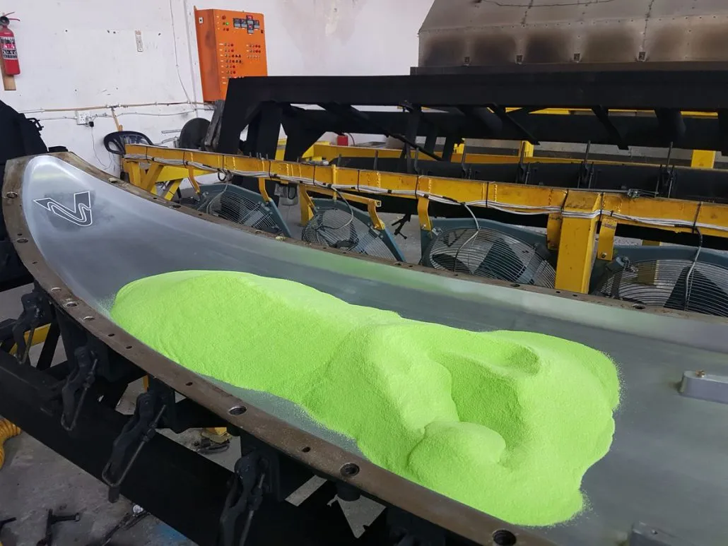 rotomoulding machine kayak production