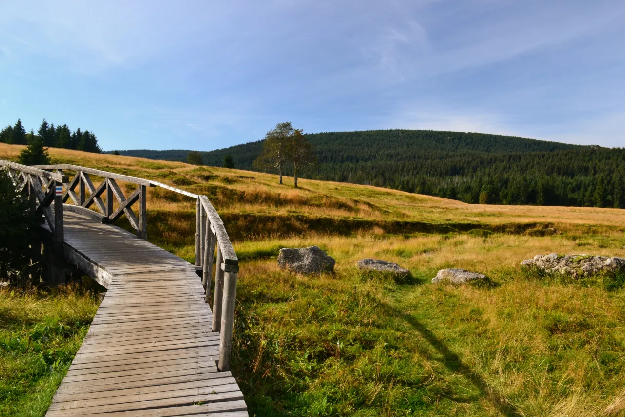 G&oacute;ry Izerskie widoki Hala Izerska