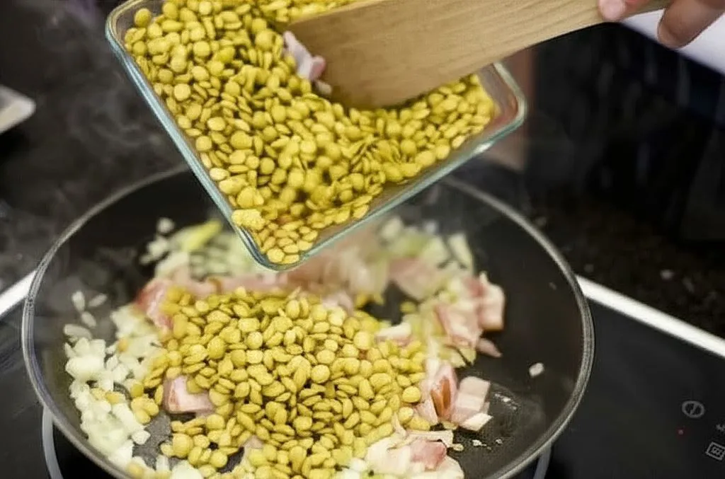 Przygotowanie zapiekanki z soczewicy krok po kroku