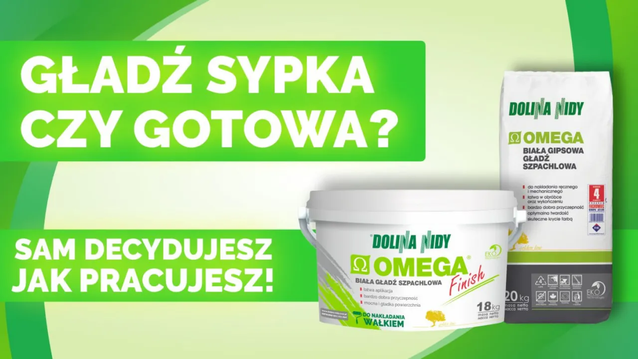 gładź gotowa i sypka porównanie wizualne