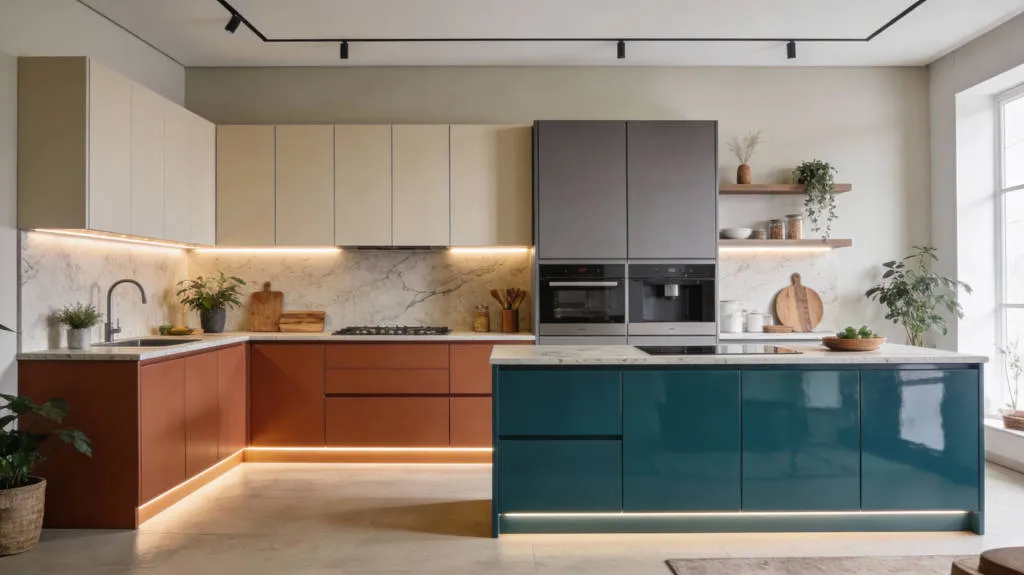 trendy kuchenne 2026 kolory natury ryflowane fronty