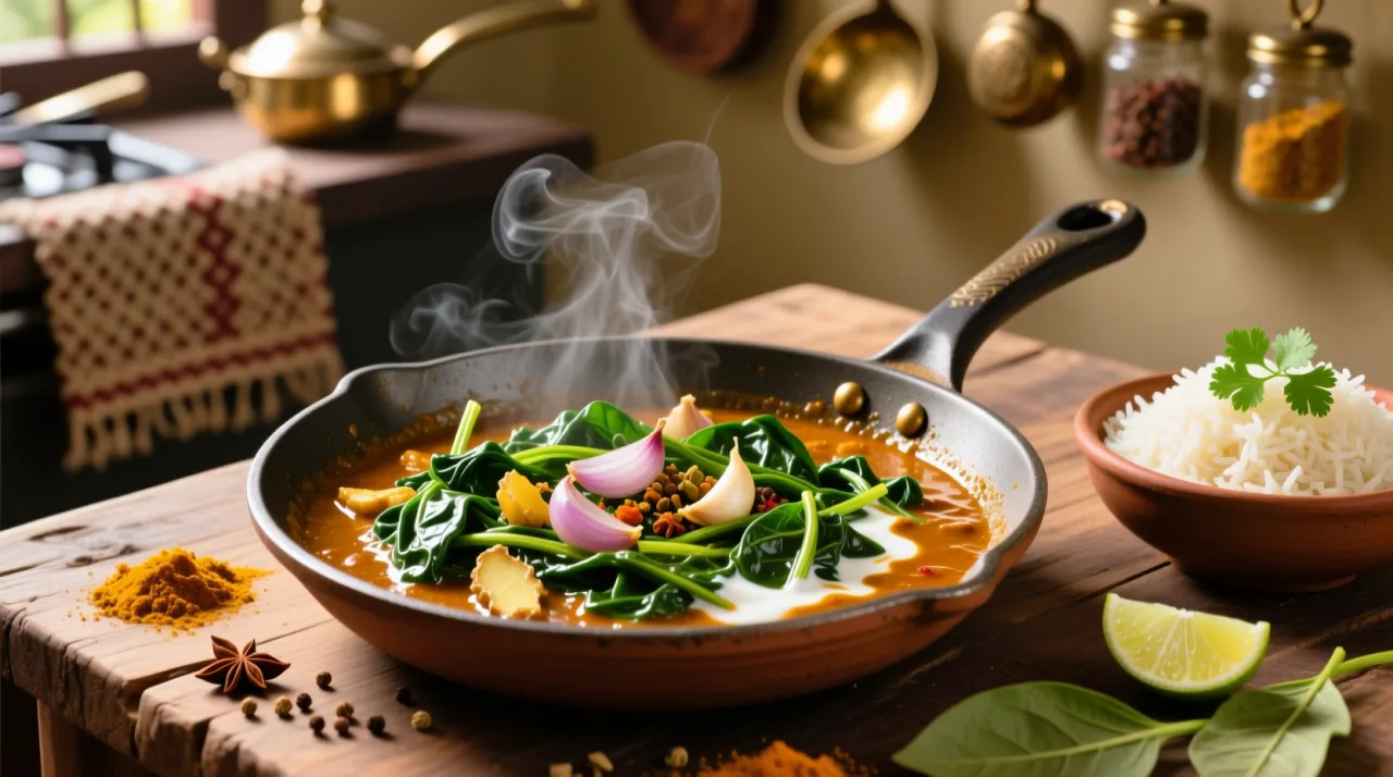 indische spinatgew&uuml;rze