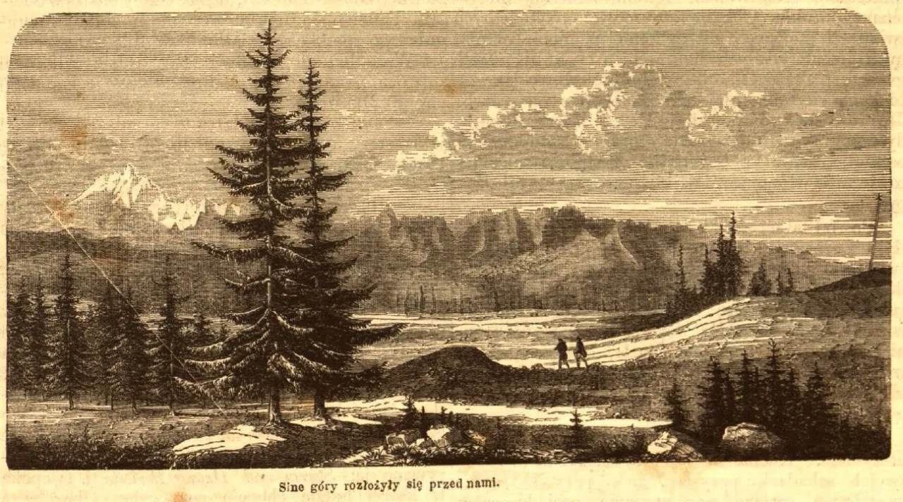 Tatry XIX wiek widoki, dawni turyści