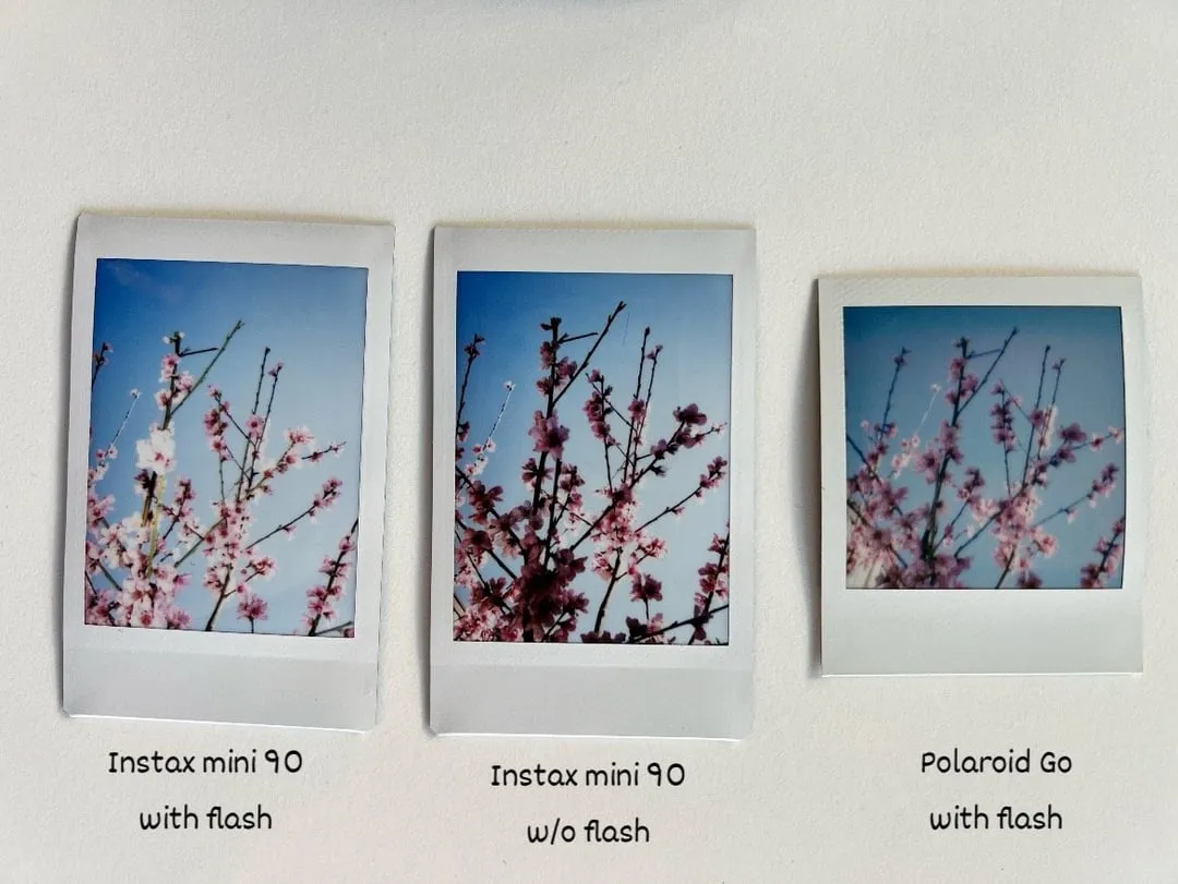 Porównanie zdjęć Instax vs Polaroid