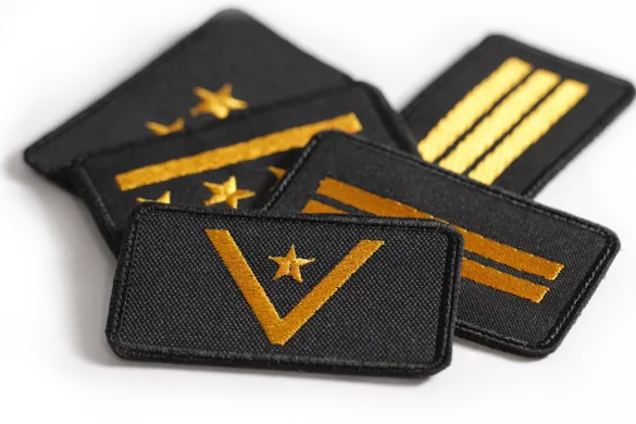 Dystynkcje PSP na mundurach